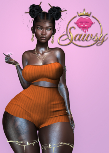 -S- Beba Romper - Orange