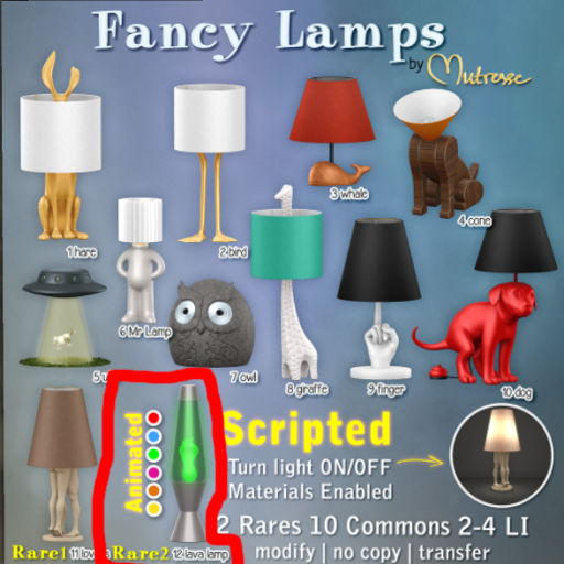 12-Mutresse-Lava Lamp-Fancy Lamps RARE