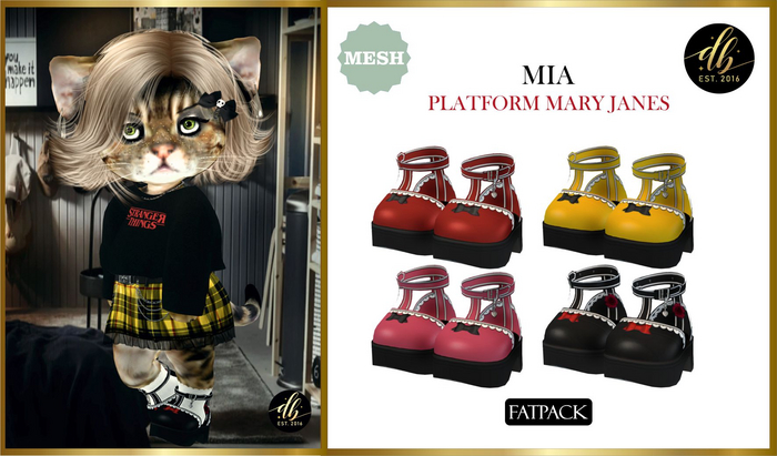 *DB* DINKIES MIA PLATFORM MARY JANES* FATPACK