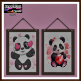 Valentine's - Panda Vertical Picture 1 and 2