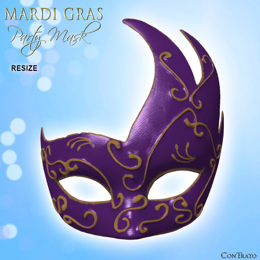 [ConTrato] Mardi Gras Party Mask