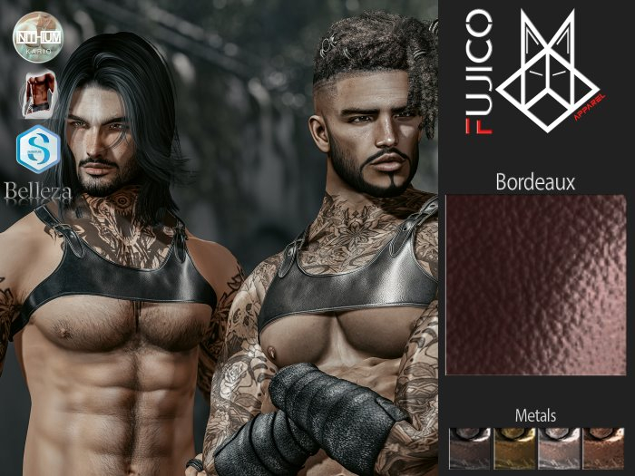 022 FujicoApparel Gladiator Harness-03 Bordeaux