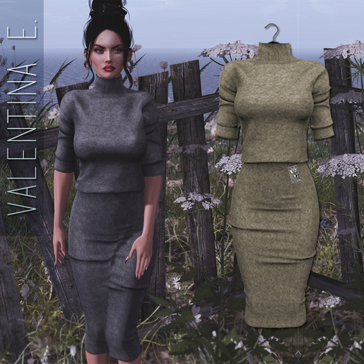 Valentina E. January Knit Dress Oatmeal