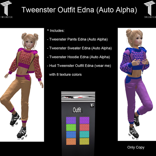 Tweenster Outfit Edna (Auto Alpha)