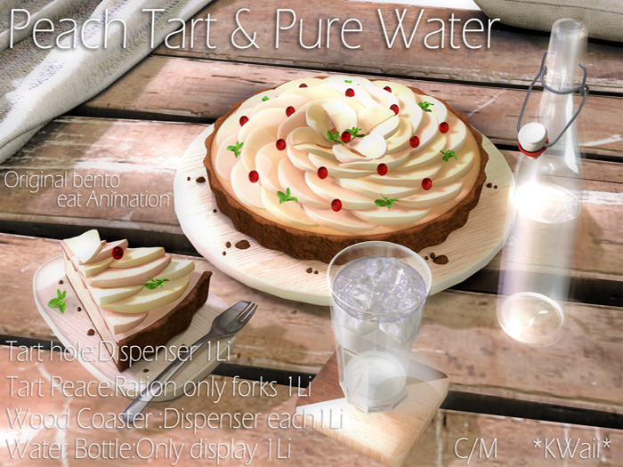 *KW*-Peach tart&Pure water
