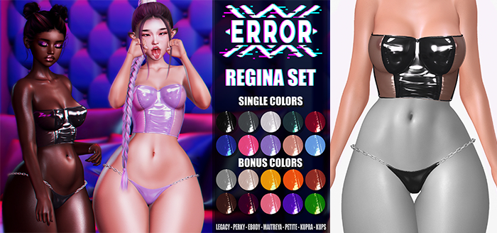 #error - regina top - black
