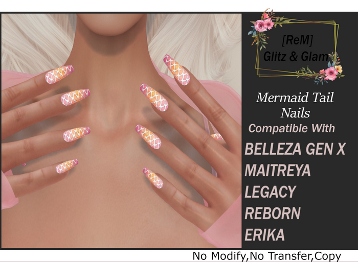 [ReM] Mermaid Fatpack Nails