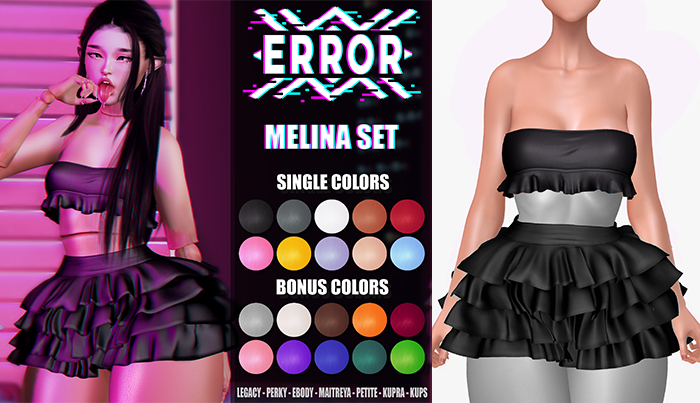 #error - melina top - black