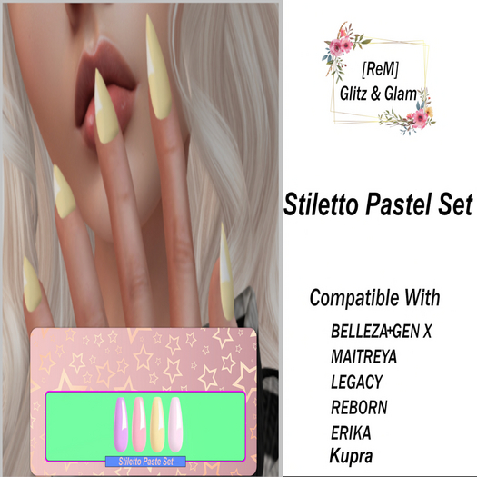 [ReM] -  -Pastel Set 1(stiletto)