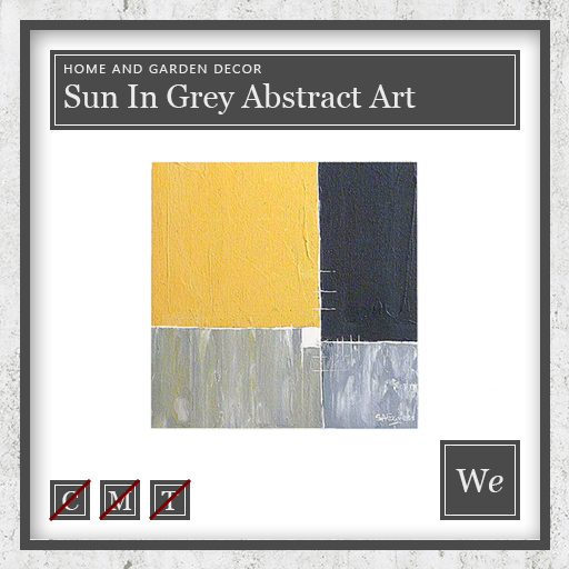 Sun In Grey Abstract Art