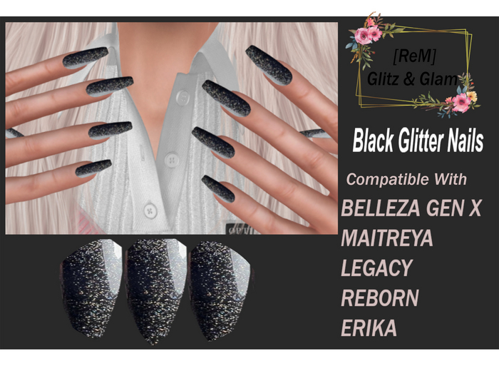 [ReM] Black GLitter