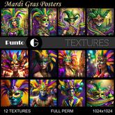 Full Perm Textures - Posters Mardi Gras