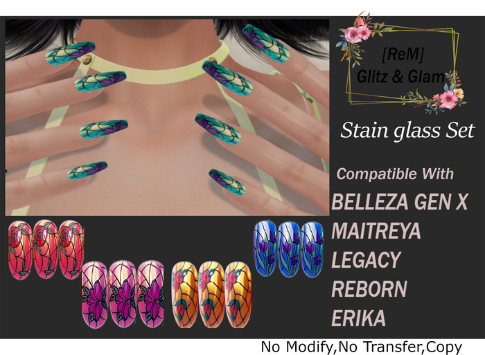 [ReM] Stained Glass Nails 2