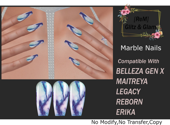 [ReM] Marble Nails 