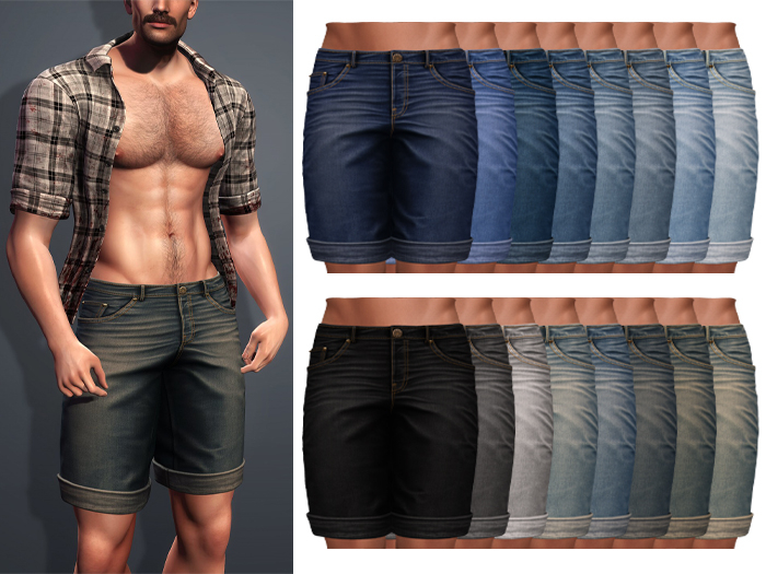 Mossu - Jasper Denim Shorts - DEMO
