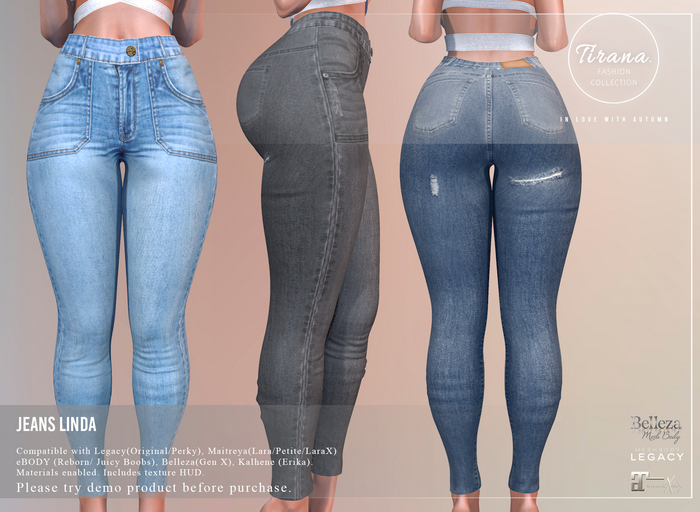 Tirana. Jeans Linda. Fat Pack
