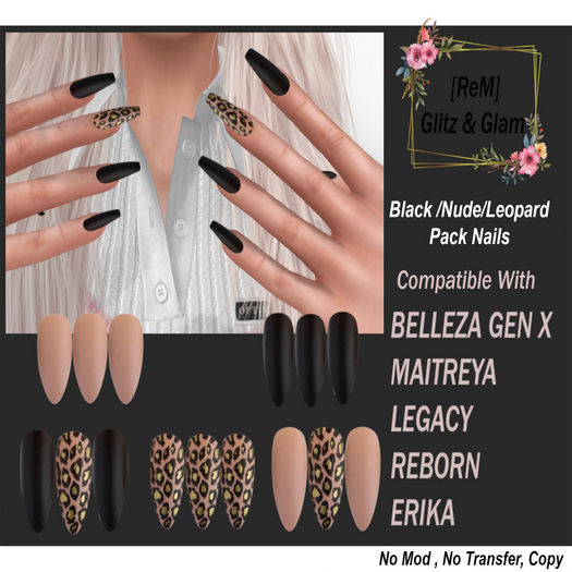 [ReM] Leopard Nails