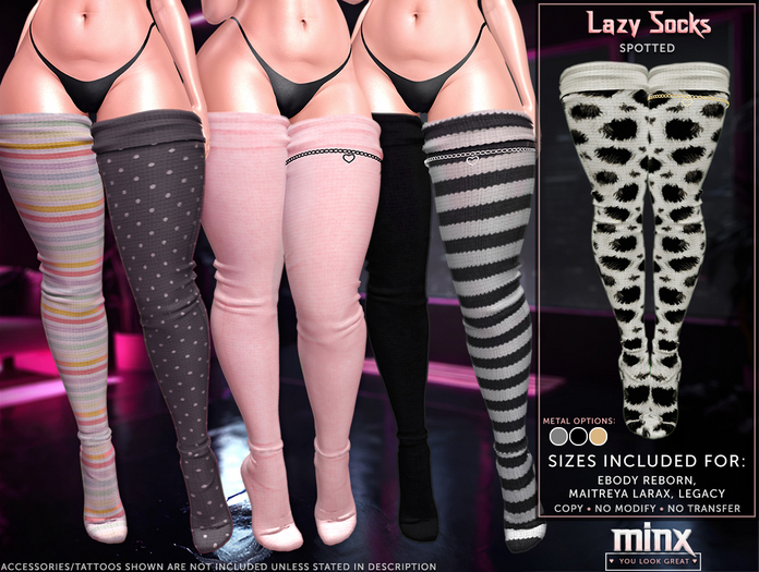 Minx - Lazy Socks - Spotted (add me)