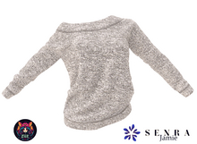 Senra Jamie Fuzzy Oversize Sweater Grey 