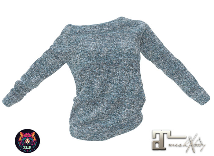 LaraX Fuzzy Oversize Sweater Blue 