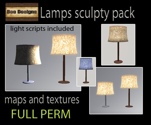 Table Lamps sculpty pack