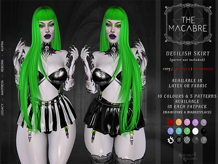 {The Macabre} Devilish Skirt FATPACK