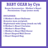 Nursery Accessories - Mother's Heart