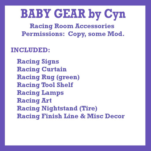 NURSERY ACCESSORIES - RACING