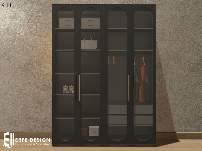 Lesley wardrobe 9 LI Black [Erfe Design] *