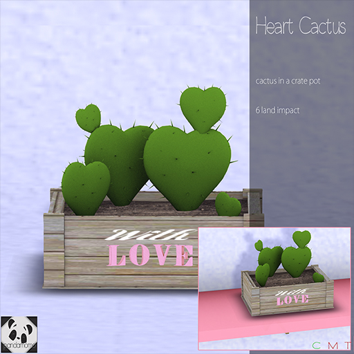 pandamomo Heart Cactus 