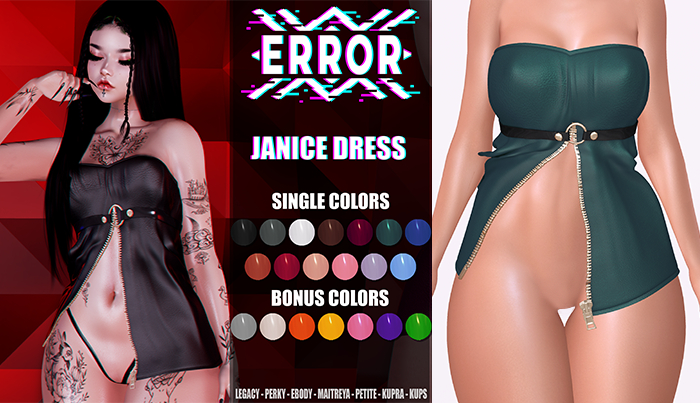 #error - janice dress - emerald