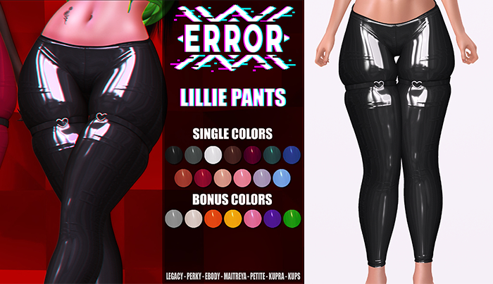 #error - lillie pants - black