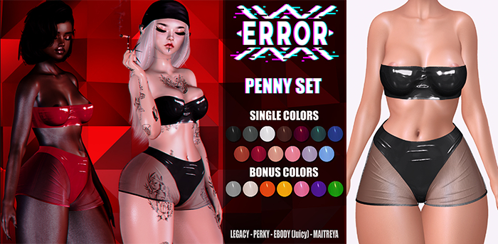 #error - penny set - black