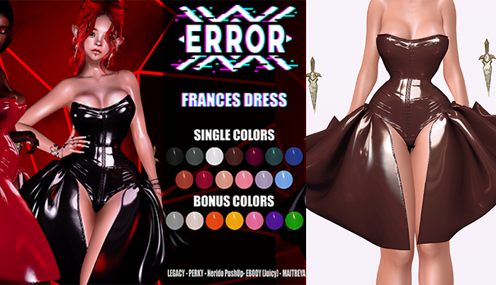 #error - frances dress - brown