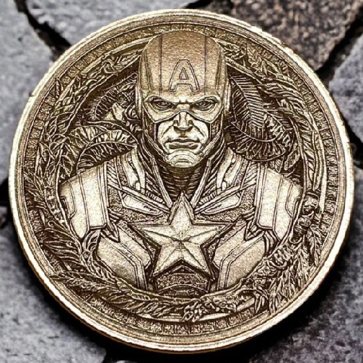 Superhero Coin-Captain America