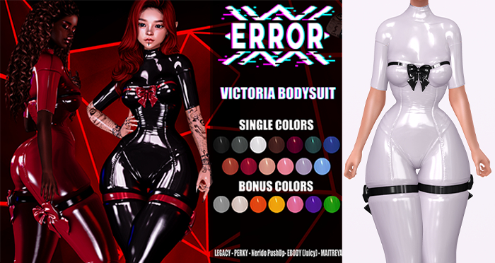 #error - victoria bodysuit - white