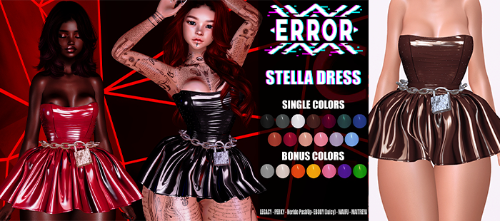 #error - stella dress - brown