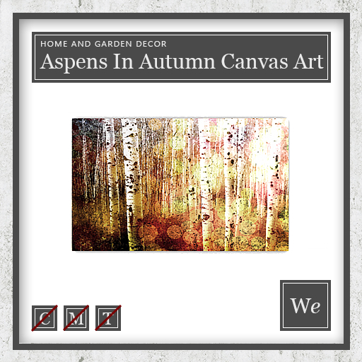 Aspens In Autumn Canvas Art
