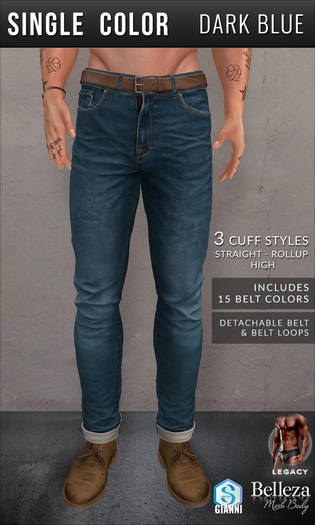 {COLD-ASH} VANCE Jeans (DarkBlue)