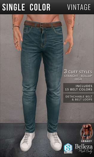 {COLD-ASH} VANCE Jeans (Vintage)