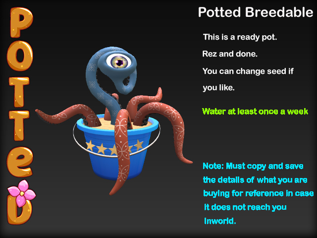 Potted ~ Beach Day Karnivore Pot - Blue