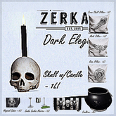 [ zerkalo ] Dark Elegance - Skull w/Candle