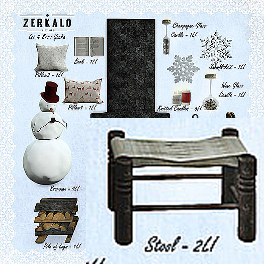[ zerkalo ] Let it Snow - Stool