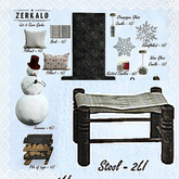 [ zerkalo ] Let it Snow - Stool