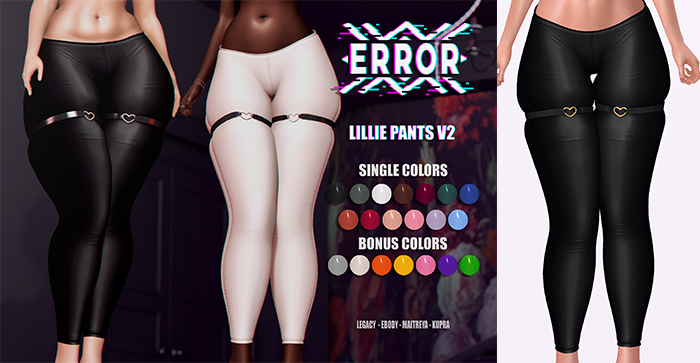 #error - lillie pants V2 - black