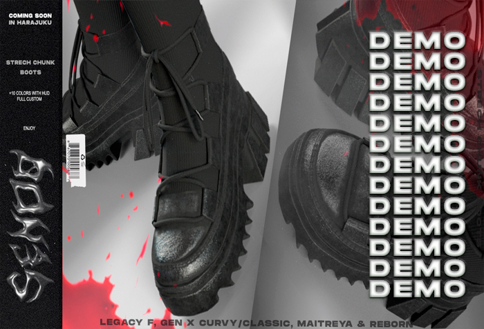 [SENDO] Strech Chunk Boots -  FATPACK (DEMO)