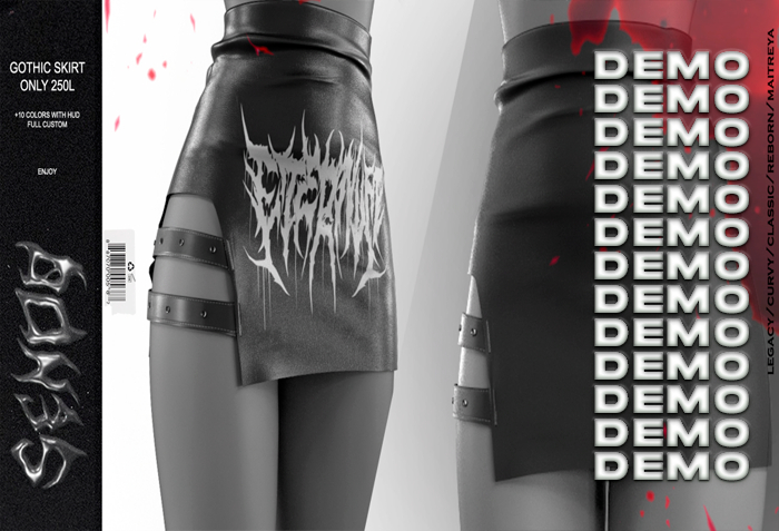 [SENDO] Gothic Skirt - FATPACK (DEMO)