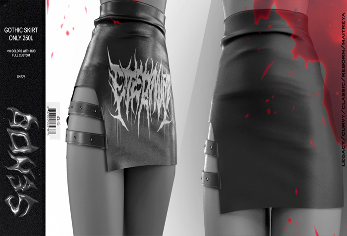 [SENDO] Gothic Skirt - FATPACK