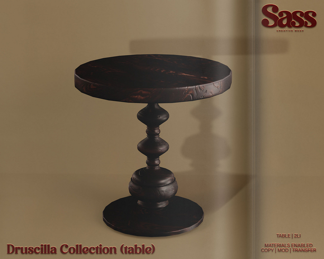 Sass [Druscilla Collection] Table
