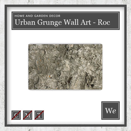 WE Urban Grunge Wall Art - Roc